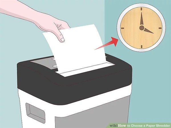 Chọn tốc độ huỷ giấy
