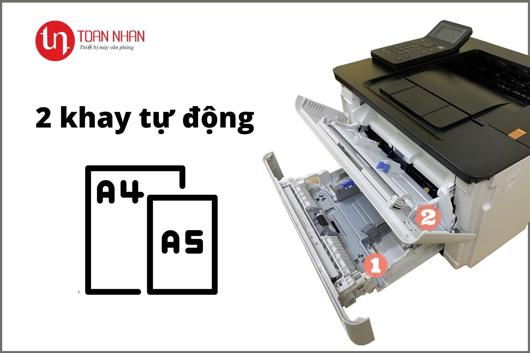 2 khay giấy máy in laser Canon 223dw