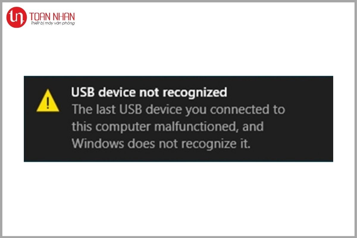 máy in không nhận cá[ USB