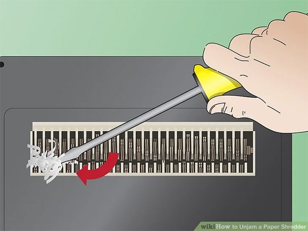 Cách xử lý máy hủy giấy bị kẹt bước 10
