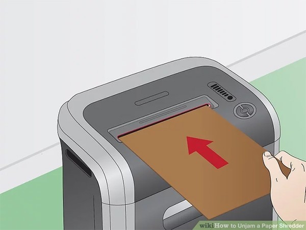 Cách xử lý máy hủy giấy bị kẹt bước 11