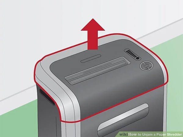 Cách xử lý máy hủy giấy bị kẹt bước 7