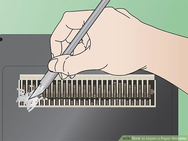 Cách xử lý máy hủy giấy bị kẹt bước 9