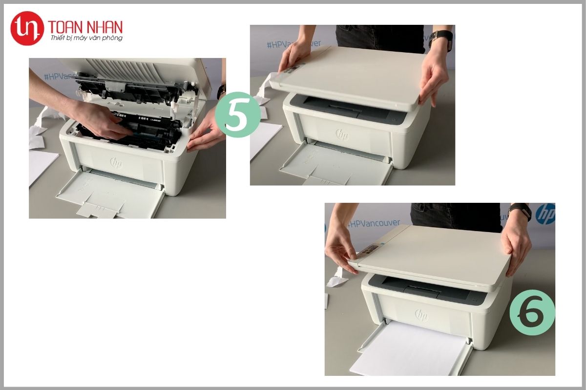 xử lý kẹt giấy máy in HP M28w