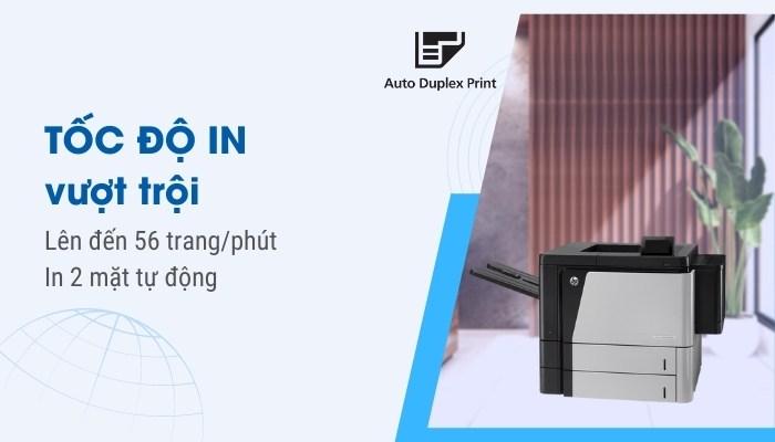 Tốc độ máy in 2 mặt HP M806dn