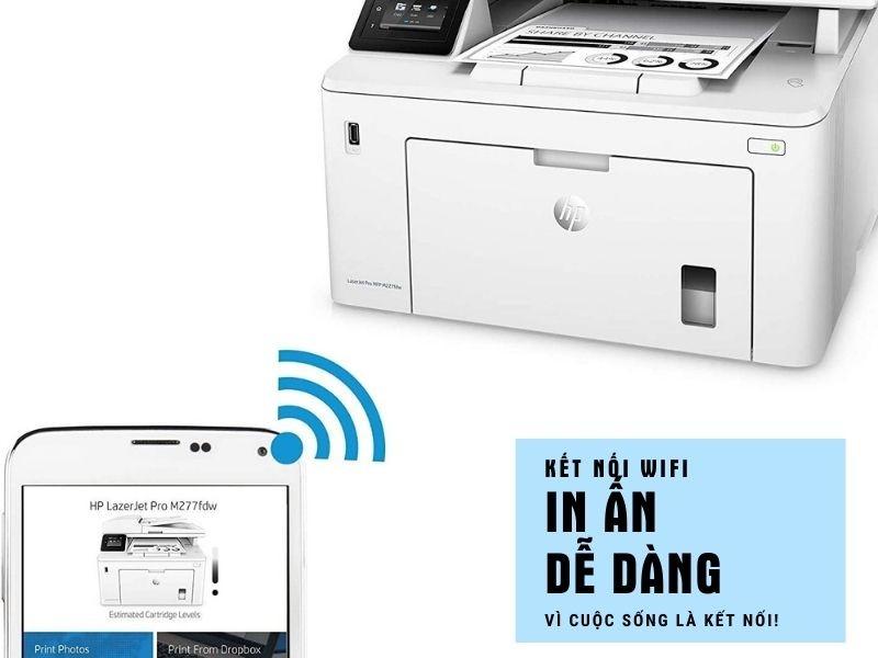 kết nối máy in đa năng HP M227fdw