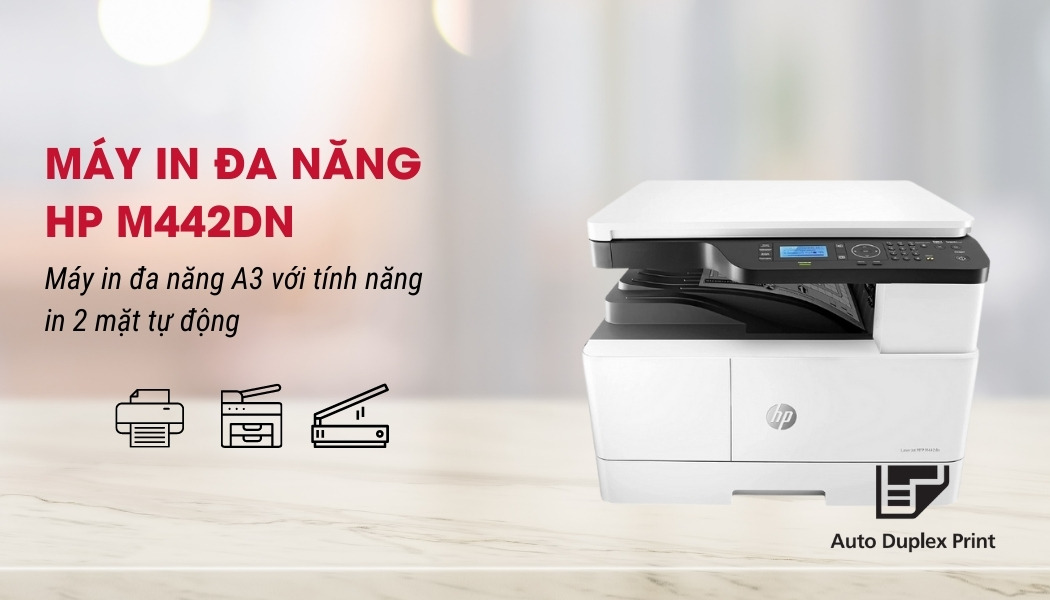 tổng quan máy in đa năng HP M442dn