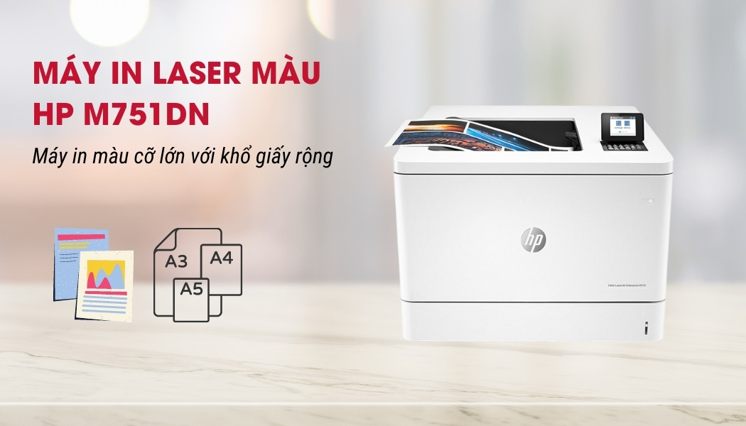 tổng quan máy in laser HP M751dn