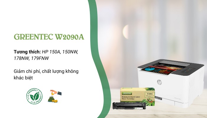 mực Greentec W2090A máy in tương thích