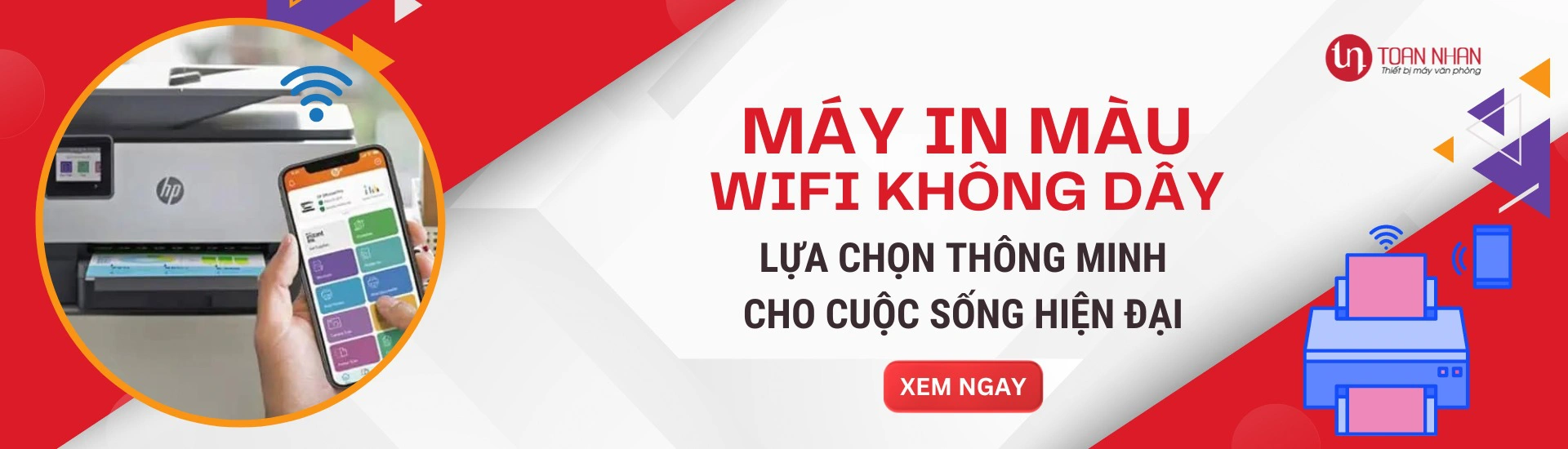 máy in màu wifi không dây