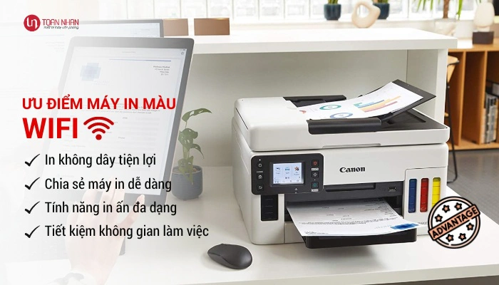 Ưu điểm máy in màu wifi