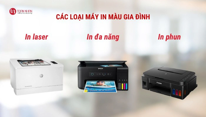 phân loại máy in màu gia đình