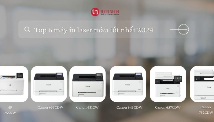 Top 6 máy in laser màu bán chạy 2024