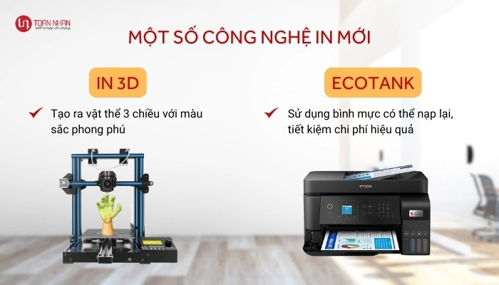 một số công nghệ in mới