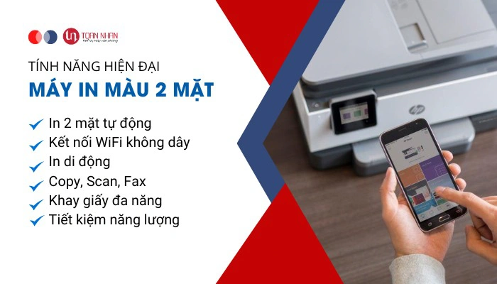 các tính năng hiện đại máy in màu 2 mặt giá rẻ