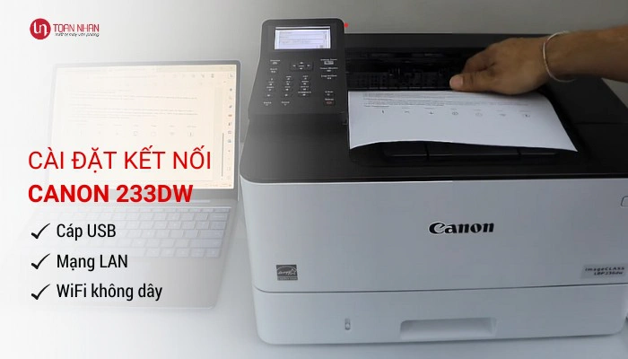 kết nối máy in Canon 233dw