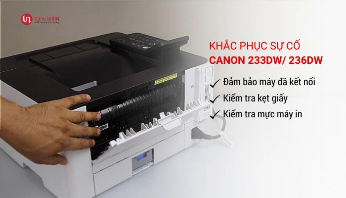 máy in canon 223dw / 236dw khắc phục sự cố