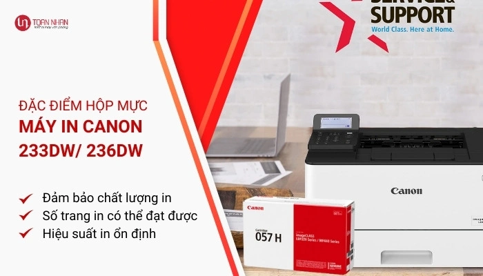 đặc điểm hộp mực Canon 233dw/236dwn