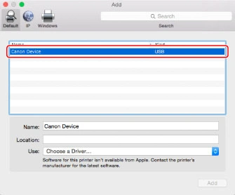 kết nối cài đặt driver máy in canon trên MacOS 4