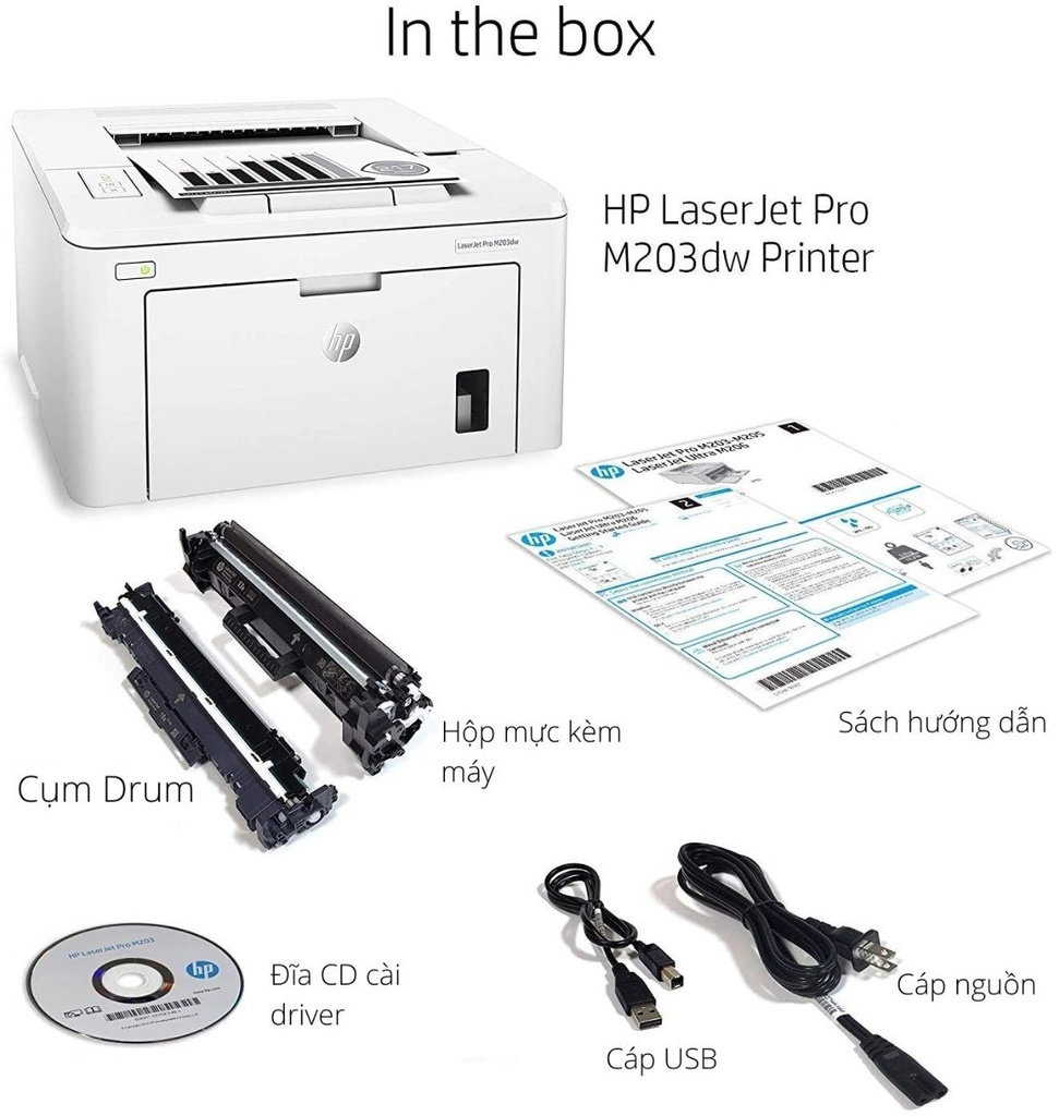 Máy in laser đen trắng HP LaserJet Pro M203DW 7