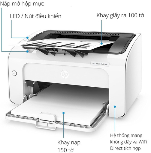 [PRT-HPLJ-M12W] Máy in HP LaserJet Pro M12W