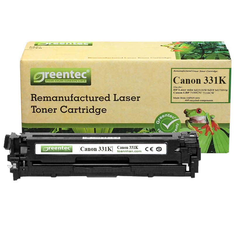 Mực in laser màu Greentec Canon 331BK - toannhan.com