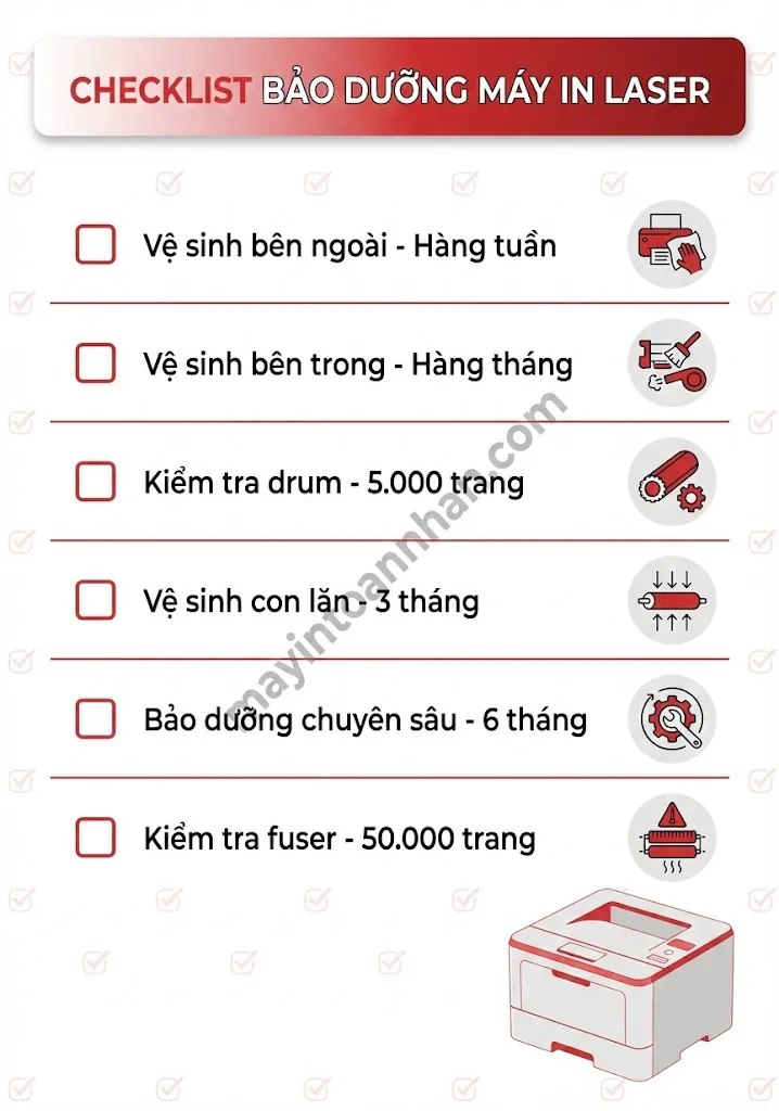 Nguyên Lý Hoạt Động Máy In Laser: 7 Bước Chi Tiết 2025