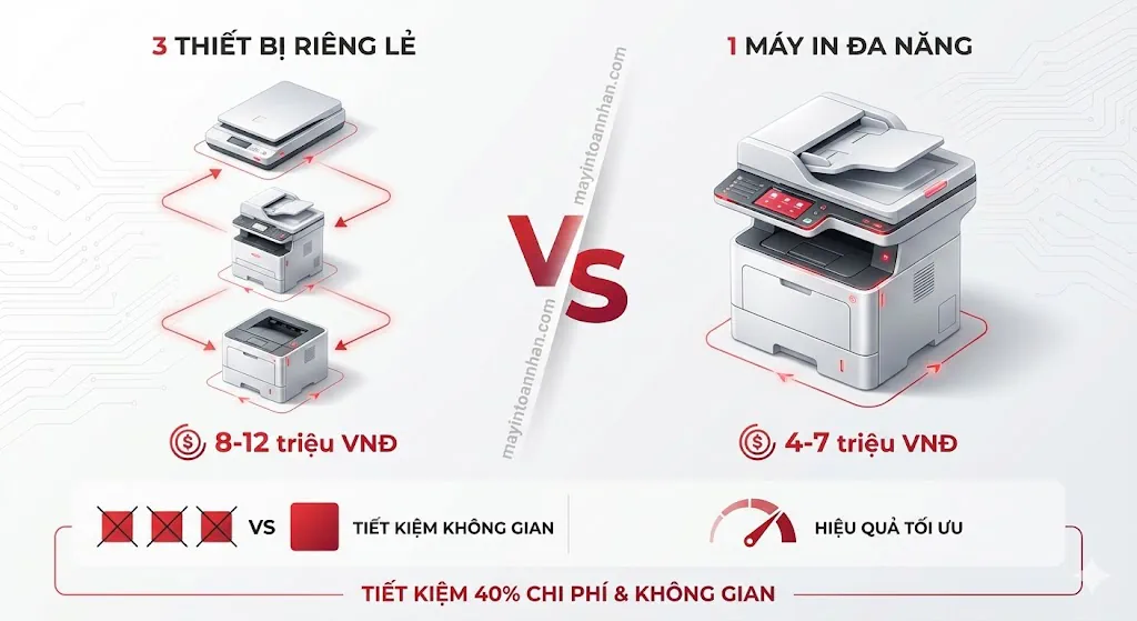 Máy in có chức năng scan và photo: Top 10 model tốt nhất 2025