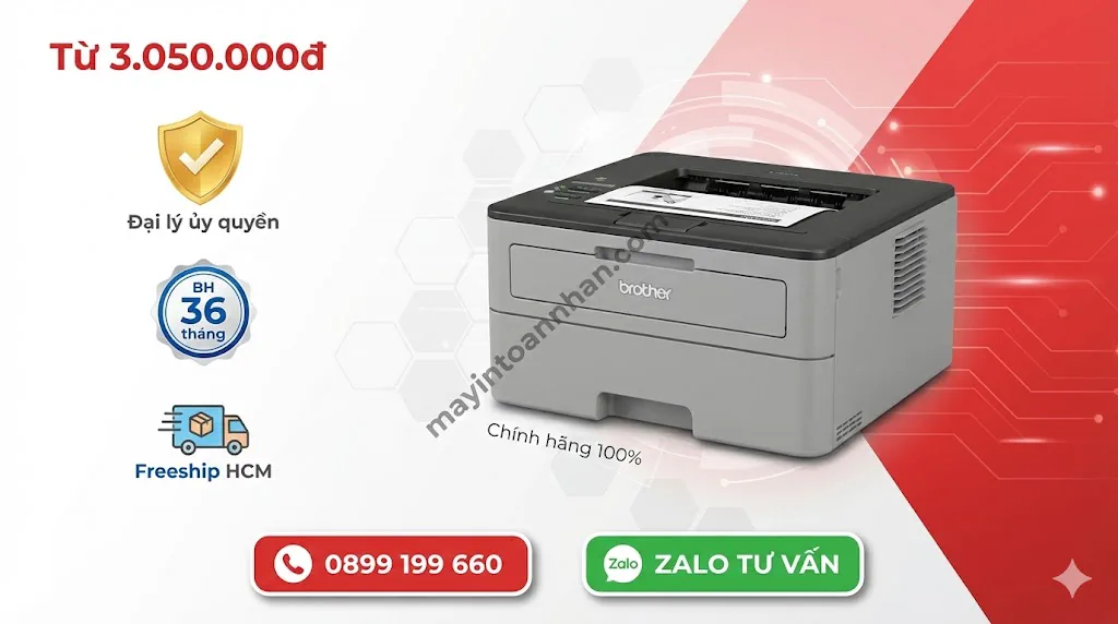 Nơi bán máy in Brother HL-L2321D giá tốt – Đại lý chính hãng Toàn Nhân 2025