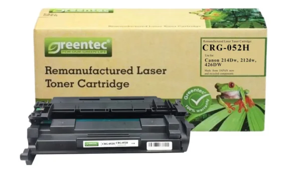 Mực in laser Canon 052H Greentech – mực đen, dung lượng cao, 9.000 trang