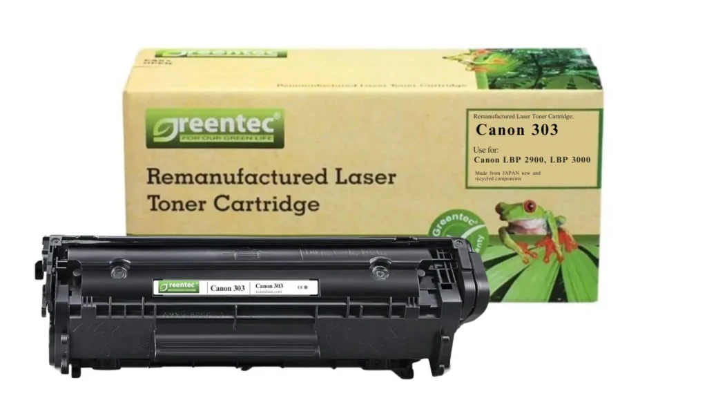 Mực in laser Canon 303 Greentech – mực đen, 2.000 trang