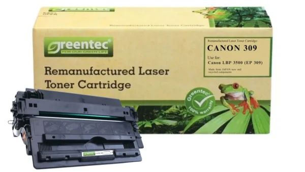 Mực in laser Canon 309 Greentech – mực đen, 12.000 trang