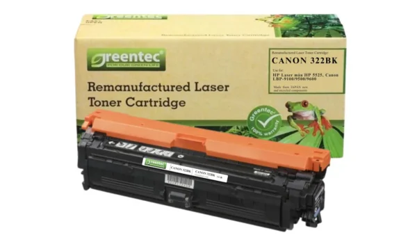 Mực in laser Canon 322BK Greentech – mực đen, 6.500 trang