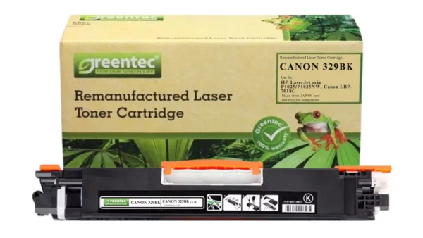 Mực in laser Canon 329BK Greentech – mực đen, 1.200 trang