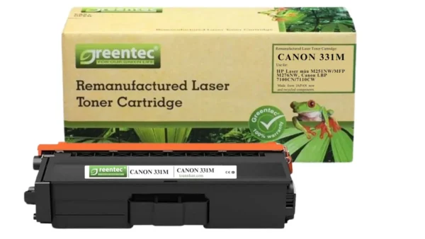 Mực in laser Canon 331M Greentech – mực hồng (Magenta), 1.500 trang