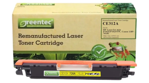 Mực in laser HP CE312A Greentech – mực vàng (Yellow), 1.000 trang