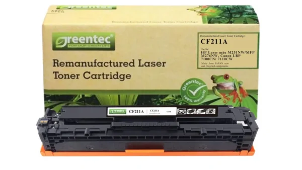 Mực in laser HP CF211A Greentech – mực xanh (Cyan), 1.800 trang