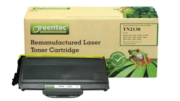 Mực in laser Brother TN2130 Greentech – mực đen, 1.500 trang