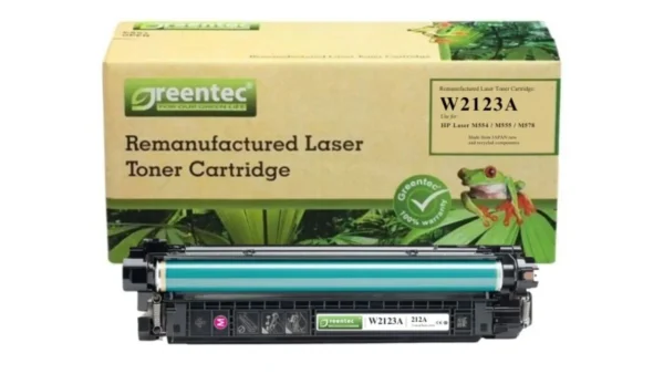 Mực in laser HP W2123A Greentech – mực hồng (Magenta), 4.500 trang