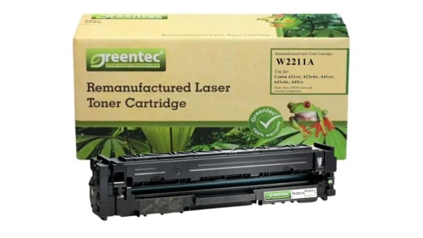 Mực in laser HP W2211A Greentech – mực xanh (Cyan), 1.350 trang