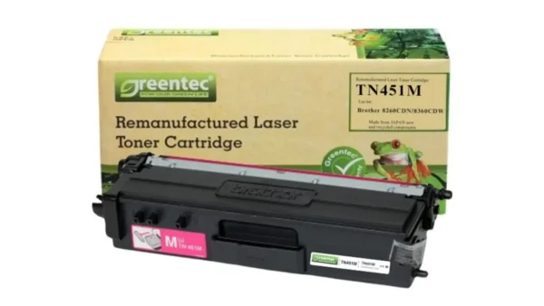 Mực in laser Brother TN451M Greentech – mực hồng (Magenta), 3.000 trang