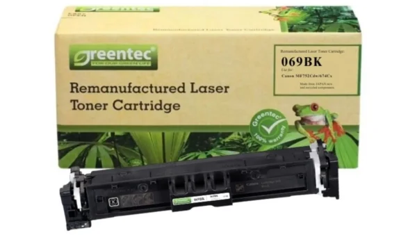 Mực in laser Canon 069BK Greentech – mực đen, 1.900 trang