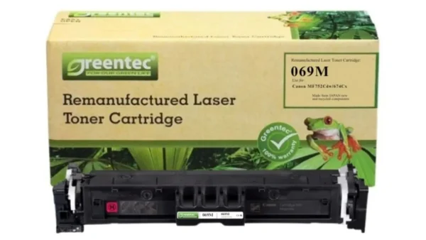 Mực in laser Canon 069M Greentech – mực hồng (Magenta), 1.900 trang