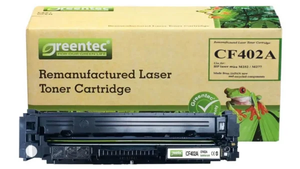 Mực in laser HP CF402A Greentech – mực vàng (Yellow), 1.300 trang