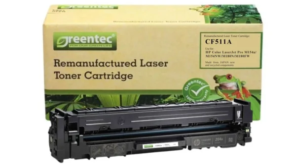 Mực in laser HP CF511A Greentech – mực xanh (Cyan), 900 trang