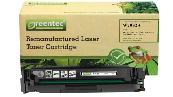 Mực in laser HP W2032A Greentech – mực vàng (Yellow), 2.100 trang