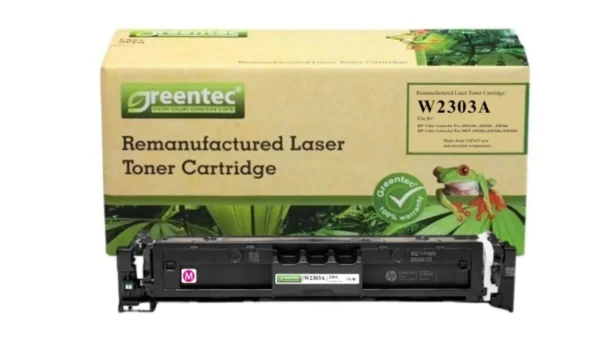 Mực in laser HP W2303A Greentech – mực hồng (Magenta), 1.800 trang