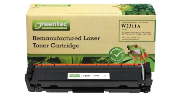 Mực in laser HP W2311A Greentech – mực xanh (Cyan), 850 trang