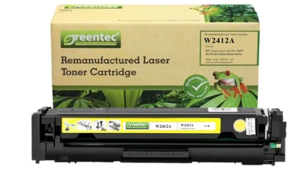 Mực in laser HP W2412A Greentech – mực vàng (Yellow), 850 trang