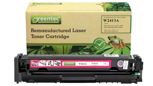 Mực in laser HP W2413A Greentech – mực hồng (Magenta), 850 trang
